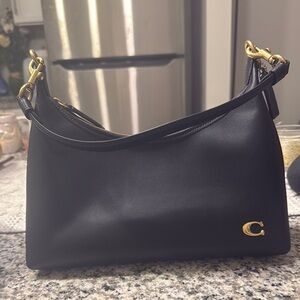 Coach Black Leather Shoulder Bag